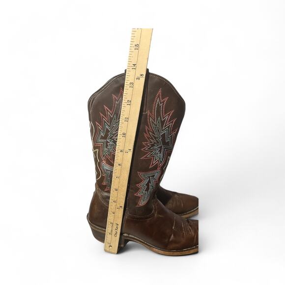 Nacoma Women’s Brown Boots Embroidered Size 9.5 B Style NL 7002 Used Mid Calf - Picture 8 of 8
